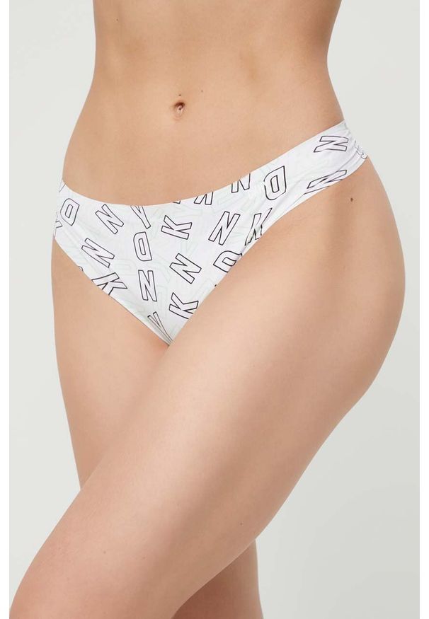 DKNY - Dkny stringi. Kolor: biały