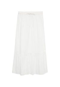 Vero Moda Spódnica midi Vmtrine 10343485 Biały Regular Fit. Kolor: biały. Materiał: bawełna #6