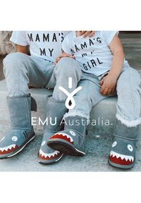 EMU Australia Śniegowce Little Creatures Shark K10589 Szary. Kolor: szary. Materiał: skóra #6