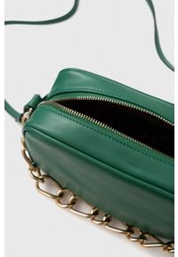 Red Valentino torebka skórzana kolor zielony. Kolor: zielony. Materiał: skórzane. Rodzaj torebki: na ramię #3