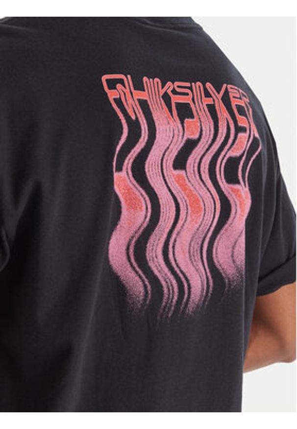 Quiksilver T-Shirt Elderberry EQYZT08200 Czarny Regular Fit. Kolor: czarny. Materiał: bawełna