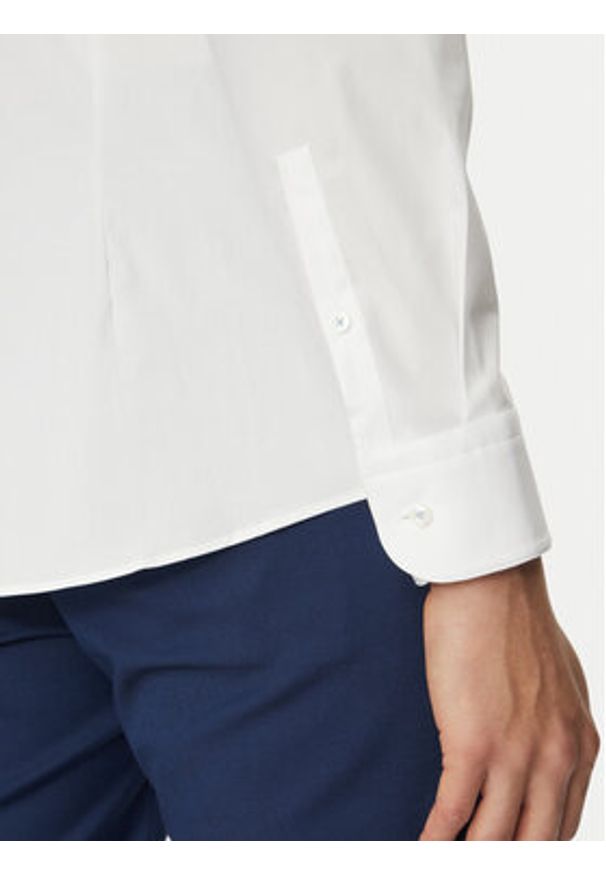 BOSS Koszula H-HANK-S-STAN-C3-252 50539176 Biały Slim Fit. Kolor: biały. Materiał: bawełna