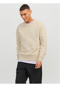 Jack & Jones - Jack&Jones Bluza Classic 12240188 Beżowy Relaxed Fit. Kolor: beżowy. Materiał: syntetyk