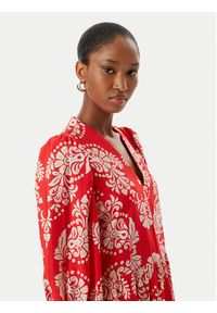 LOLA CASADEMUNT Sukienka letnia LS2616138 Czerwony jasny Regular Fit. Kolor: czerwony. Materiał: wiskoza. Sezon: lato #5