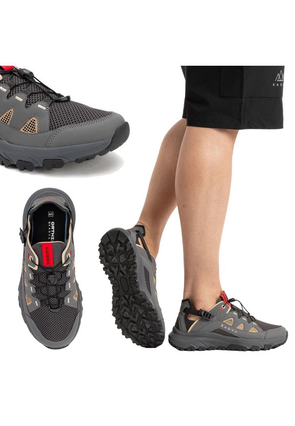 Buty męskie KADVA Chorro. Kolor: szary. Sport: turystyka piesza