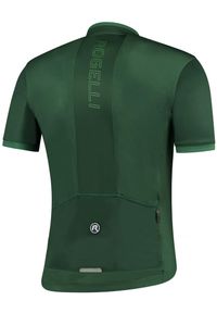 ROGELLI - Koszulka rowerowa męska Rogelli Essential. Kolor: zielony. Długość rękawa: krótki rękaw. Długość: krótkie. Sport: kolarstwo