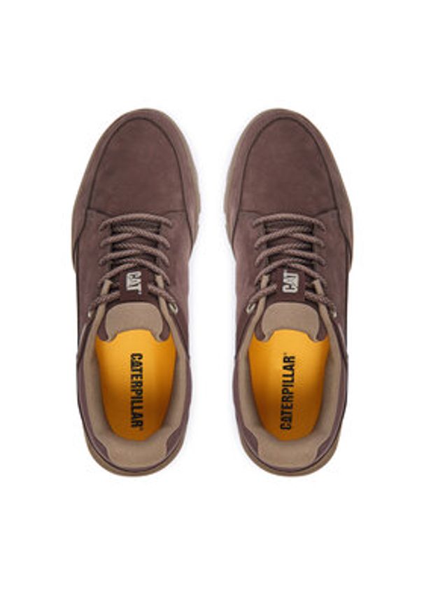 CAT Footwear Sneakersy Hombre Hex Lite P726402 Brązowy. Kolor: brązowy. Materiał: zamsz, skóra
