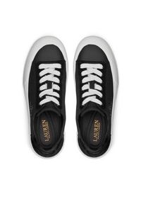 Lauren Ralph Lauren Sneakersy 802912343005 Czarny. Kolor: czarny. Materiał: materiał