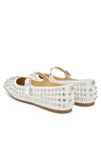 Guess Baleriny FLTKDL ELE02 Biały. Kolor: biały. Materiał: skóra
