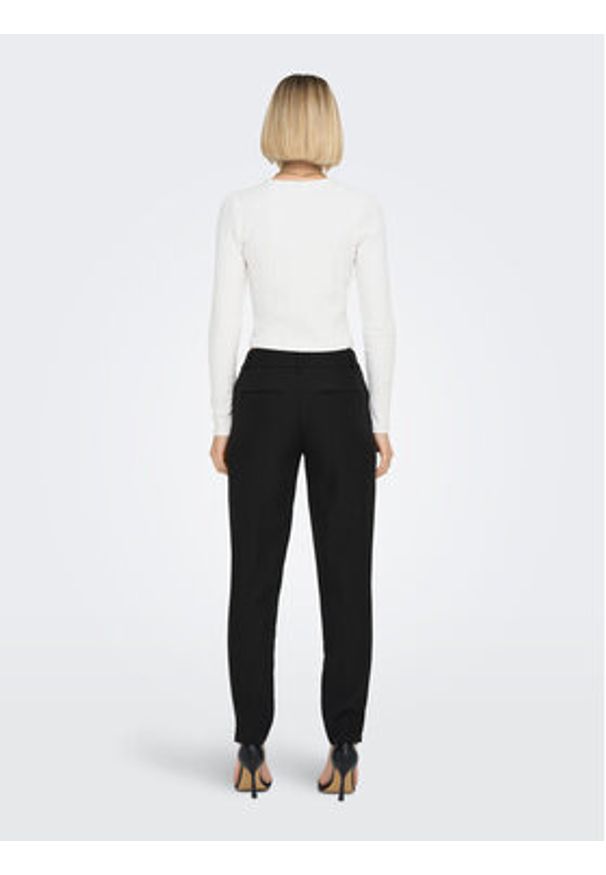 only - ONLY Chinosy Veronica 15291514 Czarny Slim Fit. Kolor: czarny. Materiał: syntetyk