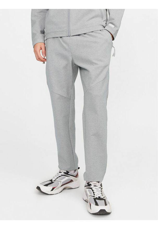 Jack & Jones Spodnie dresowe Will 12253727 Szary Slim Fit. Kolor: szary. Materiał: syntetyk