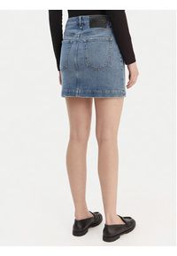 Hugo - HUGO Spódnica jeansowa Gilvie 50553182 Niebieski Regular Fit. Kolor: niebieski. Materiał: bawełna #5