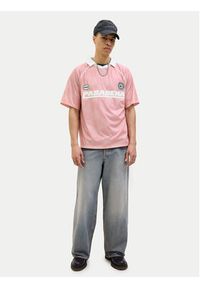 Jack & Jones - Jack&Jones Polo Retreat 12277379 Różowy Loose Fit. Typ kołnierza: polo. Kolor: różowy. Materiał: syntetyk #3