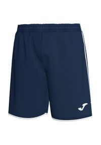 Spodenki do piłki nożnej męskie Joma Liga. Kolor: niebieski, wielokolorowy, biały. Materiał: poliester. Sport: piłka nożna #1