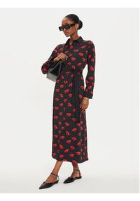 Marella Sukienka koszulowa Ramona 2423226133 Czarny Regular Fit. Kolor: czarny. Materiał: syntetyk. Typ sukienki: koszulowe