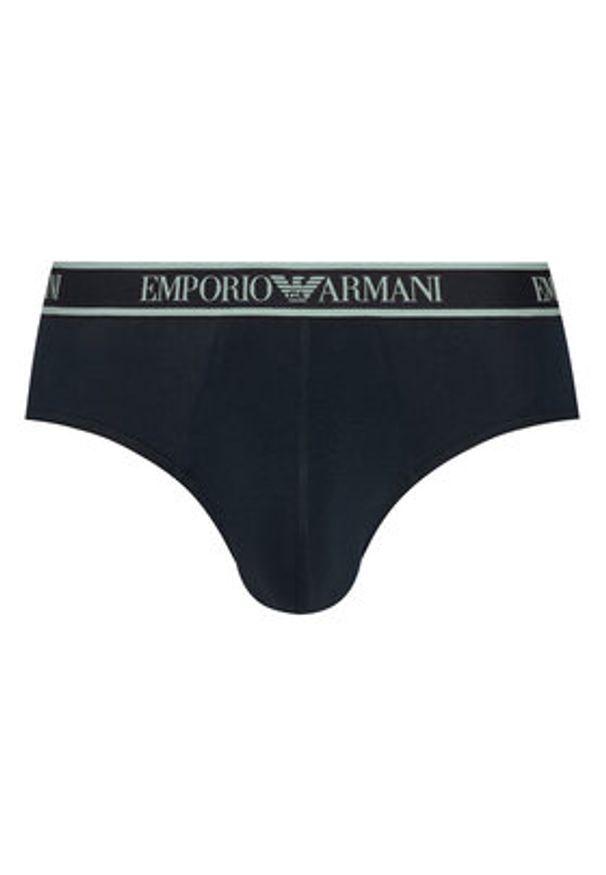 Emporio Armani Underwear Komplet slipów EM000258 AF20669 MB139 Granatowy. Kolor: niebieski. Materiał: bawełna