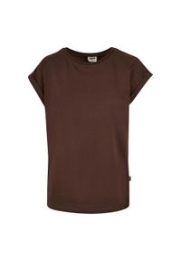 Urban Classics - Damska Koszulka Na Ramiączkach Z Bawełny Organicznej. Kolor: brązowy. Materiał: bawełna. Długość rękawa: na ramiączkach. Sport: turystyka piesza #1