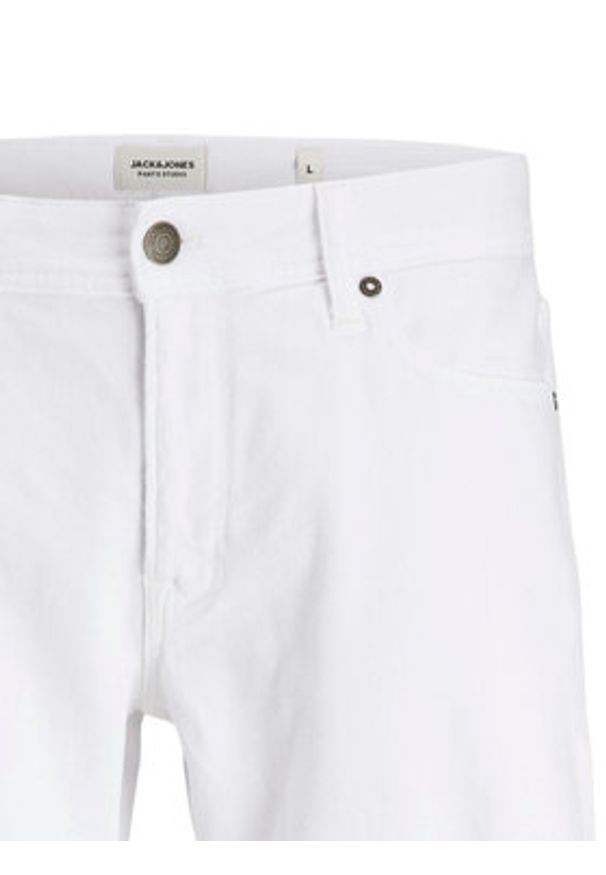 Jack & Jones - Jack&Jones Szorty jeansowe Rick 12274985 Biały Regular Fit. Kolor: biały. Materiał: bawełna
