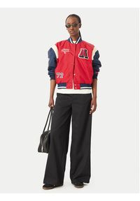 Adidas - adidas Kurtka bomber KR7030 Czerwony Loose Fit. Kolor: czerwony. Materiał: syntetyk #4