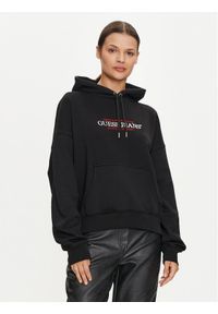 Guess Jeans Bluza W4YQ15 KC811 Czarny Regular Fit. Kolor: czarny. Materiał: bawełna #1