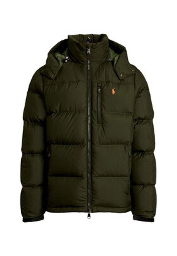 Polo Ralph Lauren Kurtka puchowa 710968278002 Zielony Regular Fit. Typ kołnierza: polo. Kolor: zielony. Materiał: syntetyk