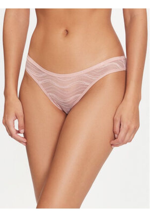 Calvin Klein Underwear Komplet fig Bikini 3Pk 000QD5203E Kolorowy. Materiał: syntetyk. Wzór: kolorowy