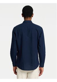 Selected Homme Koszula 16078867 Granatowy Slim Fit. Kolor: niebieski. Materiał: bawełna #4