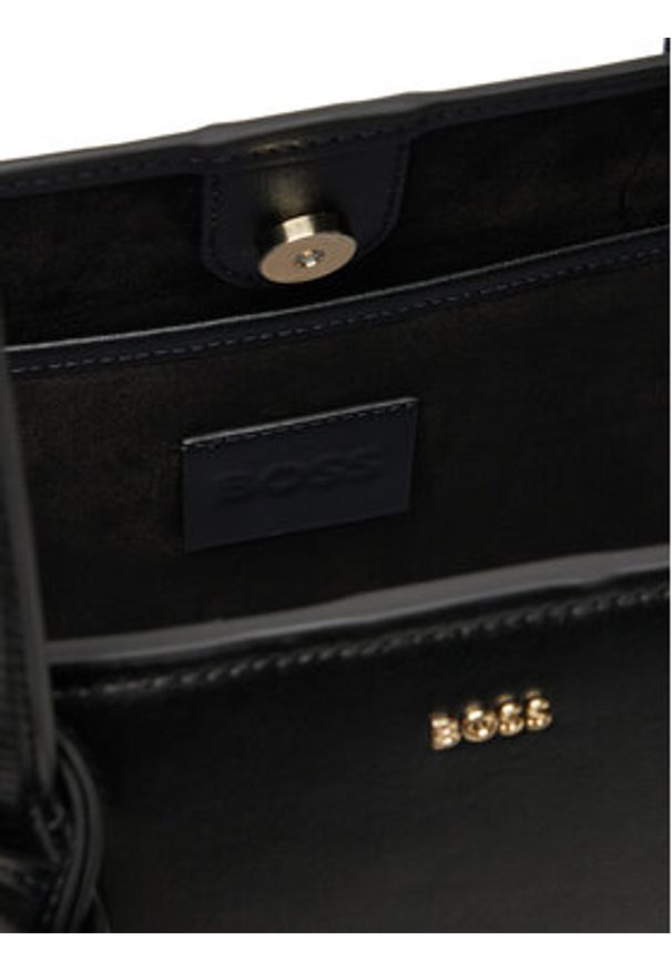 BOSS Torebka 50547750 Czarny. Kolor: czarny. Materiał: skórzane