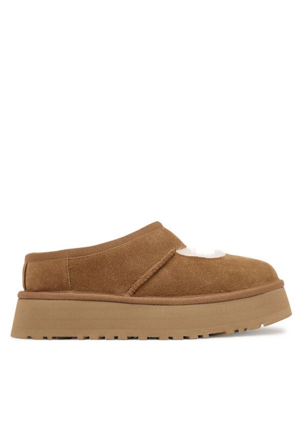 Ugg Kapcie W Bea Mary Jane 1167612 Brązowy. Kolor: brązowy. Materiał: skóra