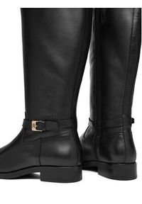 TOMMY HILFIGER - Tommy Hilfiger Kozaki FW0FW08873 Czarny. Kolor: czarny. Materiał: skóra #2