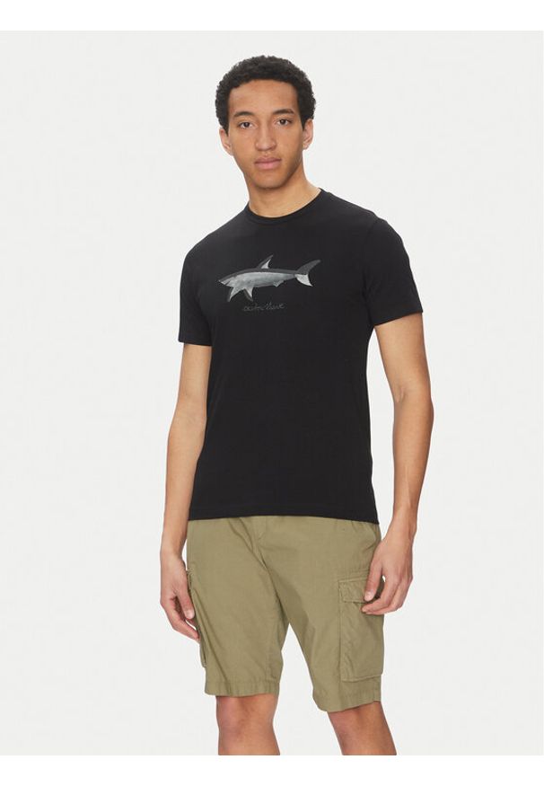PAUL & SHARK - Paul&Shark T-Shirt 25411071 Czarny Regular Fit. Kolor: czarny. Materiał: bawełna