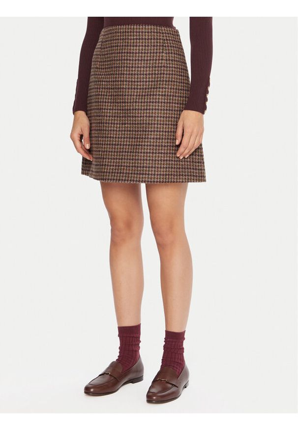 Weekend Max Mara Spódnica trapezowa Vata 2525106072 Brązowy Regular Fit. Kolor: brązowy. Materiał: wełna