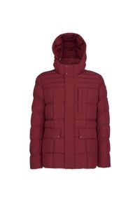 Geox - Kurtka GEOX M HILSTONE Bordeaux. Kolor: czerwony. Materiał: tkanina