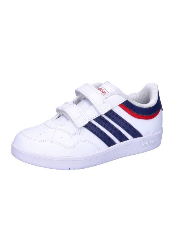 Adidas - Buty dla dzieci adidas Hoops 4.0 CF. Kolor: czerwony, niebieski, wielokolorowy, biały. Sport: turystyka piesza