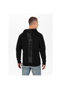 PITBULL - Bluza sportowa męska Pitbull West Coast Hermes Hooded Zip. Typ kołnierza: kaptur. Kolor: czarny