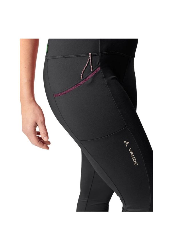 Vaude - Damskie legginsy VAUDE Neyland. Kolor: czarny. Sezon: zima. Sport: turystyka piesza