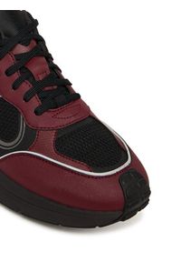 Hugo - HUGO Sneakersy GO2 50553285 Bordowy. Kolor: czerwony. Materiał: materiał #3