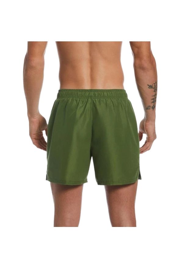 Nike - Męskie Spodenki Kąpielowe Z Logo Volley. Kolor: zielony. Styl: sportowy