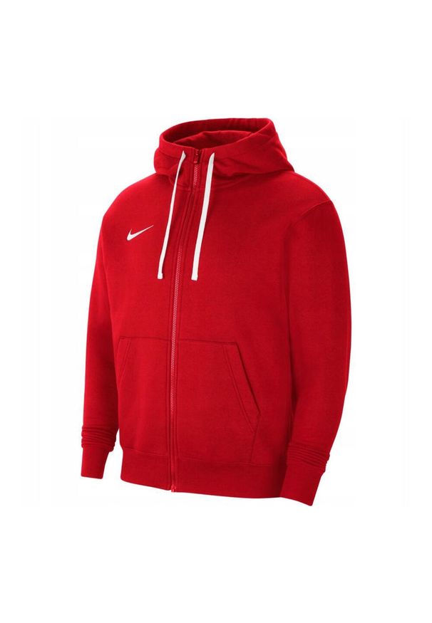 Nike - Bluza Męska Park 20 Z Pełnym Zamkiem Błyskawicznym. Kolor: czerwony