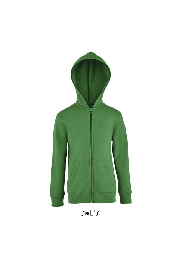 SOL'S - Bluza z kapturem dla dzieci Sol's Stone. Typ kołnierza: kaptur. Kolor: zielony