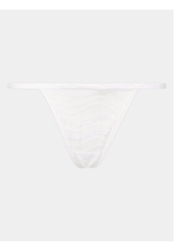 Calvin Klein Underwear Stringi 000QD3994E Biały. Kolor: biały. Materiał: syntetyk