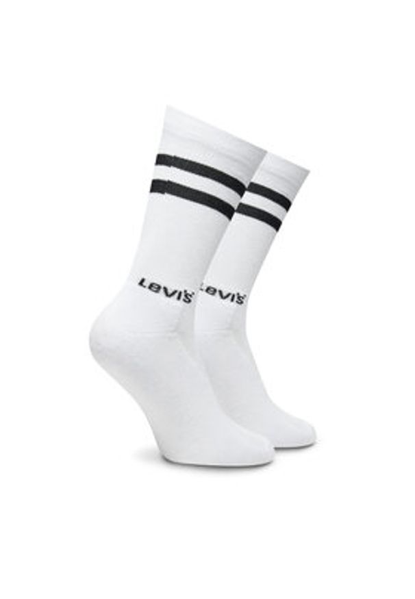 Levi's® Zestaw 2 par wysokich skarpet męskich 37157-1063 Kolorowy. Materiał: materiał, bawełna. Wzór: kolorowy