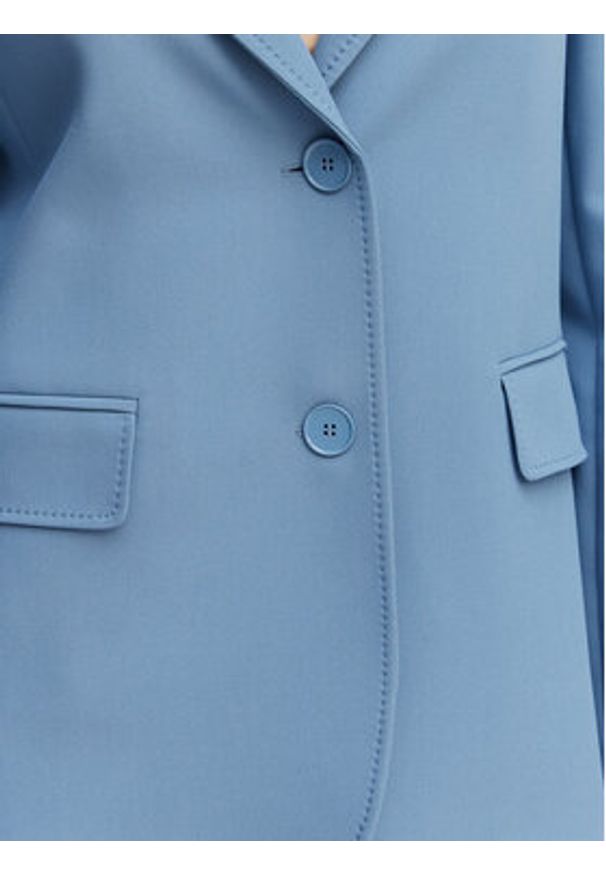 Weekend Max Mara Marynarka Uva 2615041061 Błękitny Slim Fit. Kolor: niebieski. Materiał: syntetyk