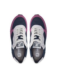 Rieker Sneakersy W0608-14 Granatowy. Kolor: niebieski