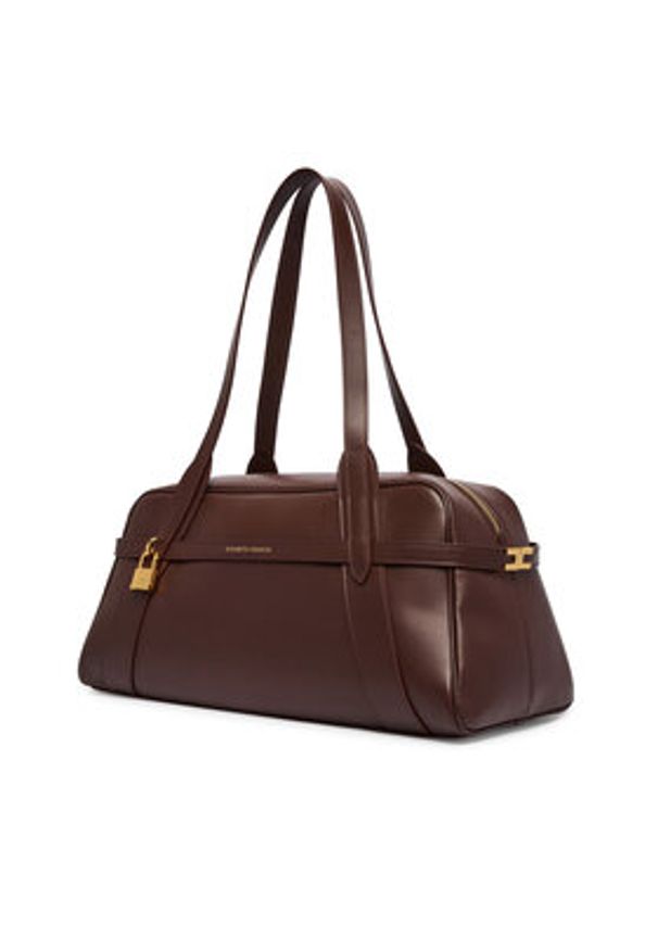 Elisabetta Franchi Torebka BS-31N-62E2-V1000 Brązowy ciemny. Kolor: brązowy. Materiał: skórzane