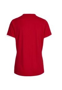 Koszulka sportowa z krótkim rękawem damska Hummel Core Womens SS Jersey. Kolor: czerwony. Materiał: jersey. Długość rękawa: krótki rękaw. Długość: krótkie