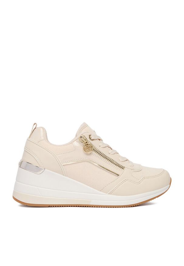 Nine West Sneakersy CEO-AMINA-02 Beżowy. Kolor: beżowy. Materiał: materiał