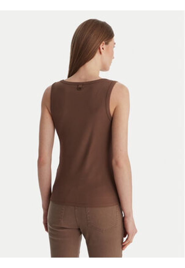 Marella Top Orata 2613941015 Brązowy Slim Fit. Kolor: brązowy. Materiał: wiskoza