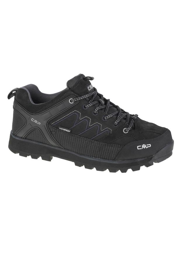 Buty trekkingowe męskie, CMP Moon Low. Kolor: czarny. Materiał: guma, skóra, tkanina, materiał, syntetyk
