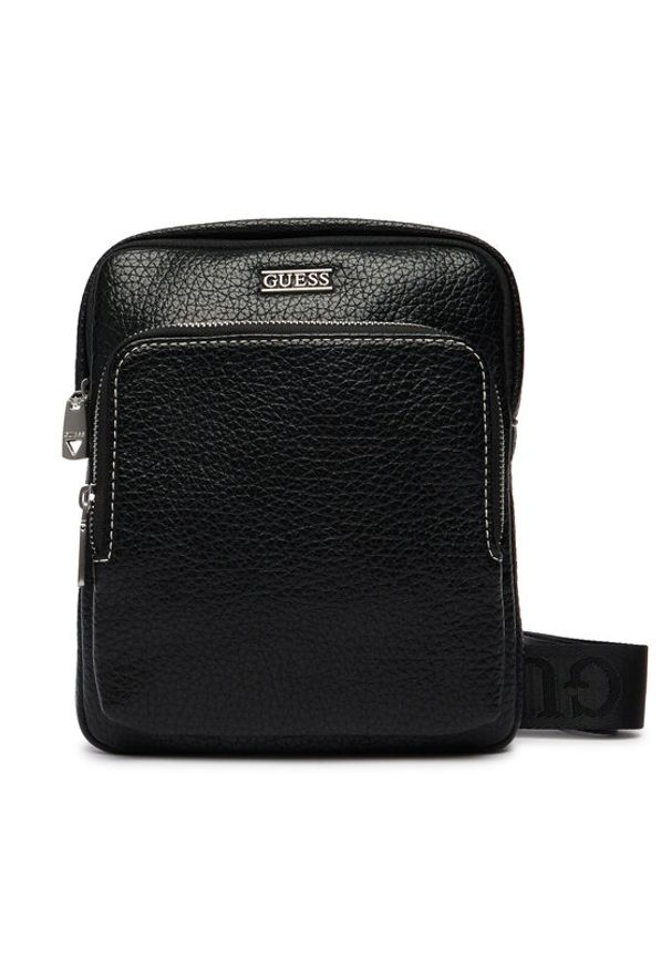 Guess Saszetka HMBOGS P6223 Czarny. Kolor: czarny. Materiał: skóra
